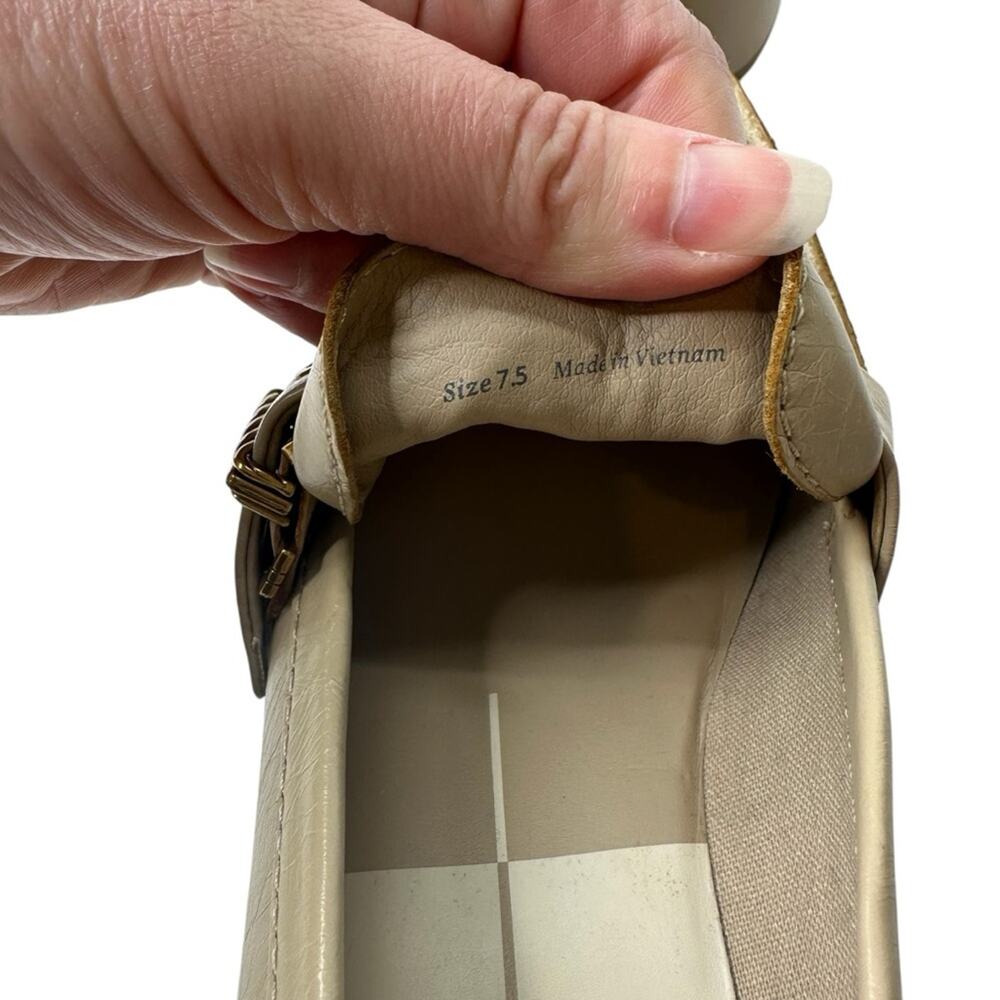 Dolce Vita Crinkle Patent leather yonder block heel loafers in sesame sz 7.5 - Picture 11 of 13